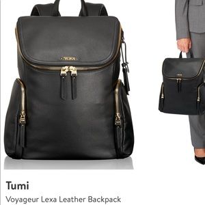 Tumi Leather Backpack voyageur